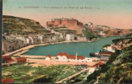 20..CORSE....BONIFACIO.....VUE DU PORT ET DE LA VILLE....... ECRITE.. .. . . ‹(•¿• )› - Andere & Zonder Classificatie