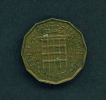 GREAT BRITAIN  -  1965  3 Pence  Circulated As Scan - Otros & Sin Clasificación