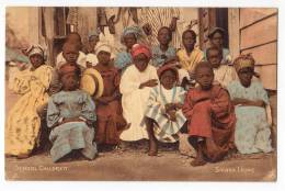 AFRICA SIERRA LEONE SCHOOL CHILDREN OLD POSTCARD - Sierra Leone