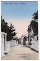 AMERICA ANTILLES BERMUDA STREET IN ST. GEORGE'S OLD POSTCARD - Bermuda