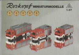 C0915 - CATALOGO 1987 AUTOMODELLISMO ROSKOPF CAMION - AUTOBUS Sc. 1:87 - Autocarri, Autobus E Costruzione