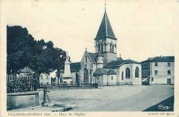 Ain -ref D775- Villars Les Dombes - Place De L Eglise  - - Villars-les-Dombes