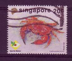 Singapoure YV 689 O 1992 Crabe - Crustacés