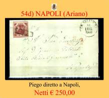 Ariano-00054d - Piego (senza Testo) - Due Due Sigle Di Perizia. - Napels