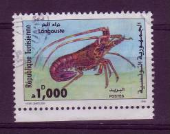 Tunisie YV 1336 O 1998 Langouste - Crustacés