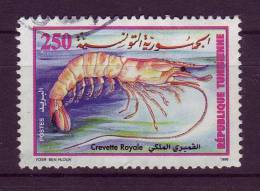 Tunisie YV 1335 O 1998 Crevette - Crustaceans