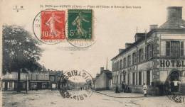 ( CPA 18 )  DUN-SUR-AURON  /  Place De L' Étape Et Avenue Jean-Jaurès  - - Dun-sur-Auron