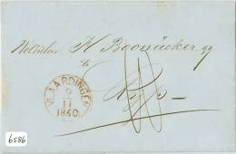 BRIEFOMSLAG Uit 1860 Van VLAARDINGEN Naar DE RIJP * PORTO 10 CT (6586) - ...-1852 Prephilately