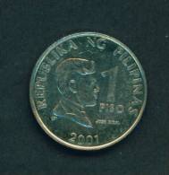 PHILIPPINES  -  2001  1 Peso  Circulated As Scan - Filippijnen