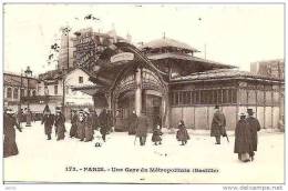 PARIS GARE DU METROPOLITAIN (BASTILLE) REF 9704 - Subway