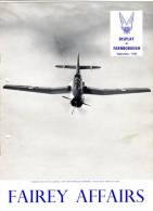 FAIREY AFFAIRS - Display At Farnborough - September 1953 - Avions GANNET , ROTODYNE   FAIREY - (SONACA)    (2900) - English