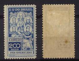 Brasilien Brazil Mi# 179 * PANAMERICANO 1909 - Nuevos