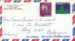 Canada  478 + 589 Obl Sur Lettre - Cartas & Documentos