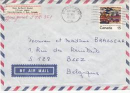 Canada  500 Obl Sur Lettre - Storia Postale