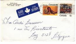 Canada  500 + 611 Obl Sur Lettre - Cartas & Documentos