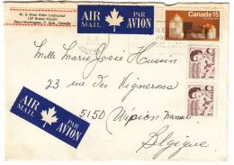 Canada  375 X2 + 492 Obl Sur Lettre - Covers & Documents