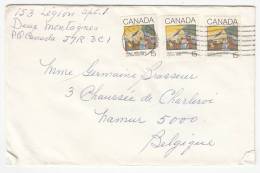 Canada  749 X3 Obl Sur Lettre - Covers & Documents