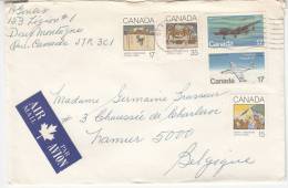 Canada 750 + 751 + 752 + 753 + 749 Obl Sur Lettre - Covers & Documents