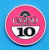 SLOVENIA, CASINO TOKEN, JETON, Casino Bled, Pre 1999, Rare 10  ATS Face Value - Casino