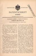 Original Patentschrift - Verschluß Für Korsett Und Taille , 1896 , R. Kammin In Charlottenburg , Corset !!! - Avant 1900