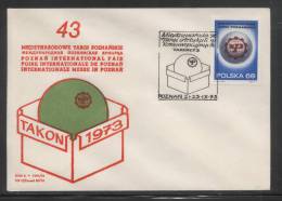 POLAND 1973 43RD INTERNATIONAL POZNAN TRADE FAIR SET OF 3 COMMEMORATIVE COVERS - Lettres & Documents