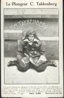 CPA  (dos Vierge) 1923  " Le Plongeur C. Takkenberg " Amsterdam à Marseille - The Diver - High Diving
