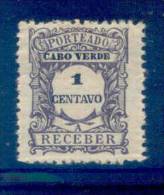 ! ! Cabo Verde - 1921 Postage Due 1 C - Af. P 22 - MH - Isola Di Capo Verde