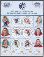 Canada  Hockey Players NHL All Star Game HOCKEY Pane  # 1 In Series MNH - Heftchenblätter