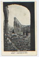 Pervijze, Pervyse, Dixmude, Belgique, Intérieur De L'église Détruite Par Un Bombardement, Guerre 1914-18 - Diksmuide