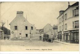 Carte Postale Ancienne Bagneux - Place Du 13 Octobre - Bureau De Postes - Bagneux