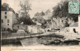 23....CREUSE.....EVAUX LES BAINS.....SOURCES...... EC R IT E .. .. . . ‹(•¿• )› - Evaux Les Bains