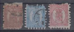 Finland Mi#5B,8B,9B 1866 USED - Gebraucht