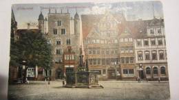 AK Postcard Als Feldpost Hildesheim Rolandbrunnen Und Tempelherrenhaus Vom 12.9.18 - Hildesheim