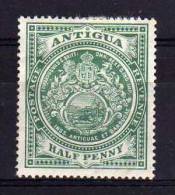 Antigua - 1908 -  ½d Definitive (Multiple Crown CA Watermark) - MH - 1858-1960 Colonia Británica