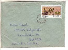 GOOD POLAND Postal Cover To ESTONIA 1984 - Good Stamped: Battle - Cartas & Documentos