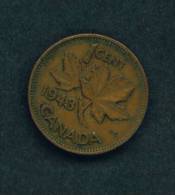 CANADA  -  1943  1 Cent  Circulated As Scan - Canada