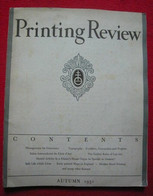 Printing Review Autumn 1931 - Otros & Sin Clasificación