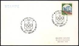 OLYMPIC / ATHLETICS - ITALIA ROMA 1989 - 3^ CORSA DELL´AMICIZIA - OLYMPIC RINGS - CARD - Sommer 1992: Barcelone