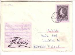 GOOD POLAND Postal Cover To ESTONIA 1982 - Good Stamped: Chopin - Cartas & Documentos