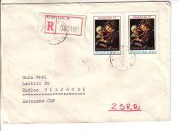 GOOD POLAND " Registered " Postal Cover To ESTONIA 1978 - Good Stamped: Art - Cartas & Documentos