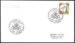 OLYMPIC - ITALIA VERONA 1992 - 70° ANNIVERSARIO GRUPPO SPORTIVI VETERANI VERONESI - OLYMPIC RINGS - CARD - Sommer 1992: Barcelone