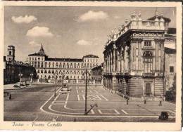 1952 TORINO PIAZZA CASTELLO 2 SCANS V FG - Places & Squares