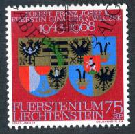 L0531)  LIECHTENSTEIN 1968  Mi.#496  Used - Gebruikt