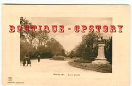 17 - MARENNES - Jardin Public - Carte Avec Cadre Style Gravure - Dos Scanné - Marennes