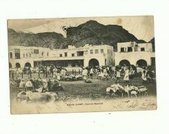 CPA  ADEN CAMP , Camel Market  Obl.L  N°1  MARSEILLE A YOKOHAMA 1903 - Andere & Zonder Classificatie