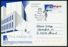 Finnland  1986  Briefmarkenausst. FINLANDIA 88 - Ausstellungsgelände Und Fahnen  (1 Brief  Kpl. )  Mi: P 157 (3,00 EUR) - Ganzsachen