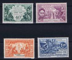 Guinée  : Yv  115 - 118 MH/*   , Maury Cat Value € 24 - Nuovi