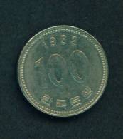 SOUTH KOREA  -  1992  100 Won  Circulated As Scan - Corea Del Sud