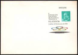 SPAIN 1986 - 2nd NATIONAL EXHIBITION OF THEMATIC PHILATELY - OLYMPIC GAMES BARCELONA '92 - STATIONERY - Sommer 1992: Barcelone
