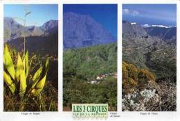 Ile De La Réunion - Vues Multiples - Les 3 Cirques - Carte Geante - Carte Postale Géante  (VP521) - Riunione